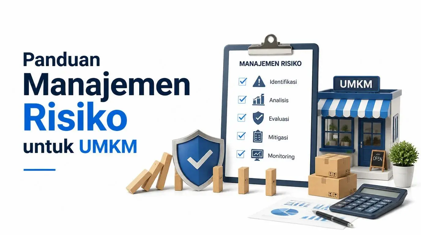 Ilustrasi manajemen risiko untuk UMKM